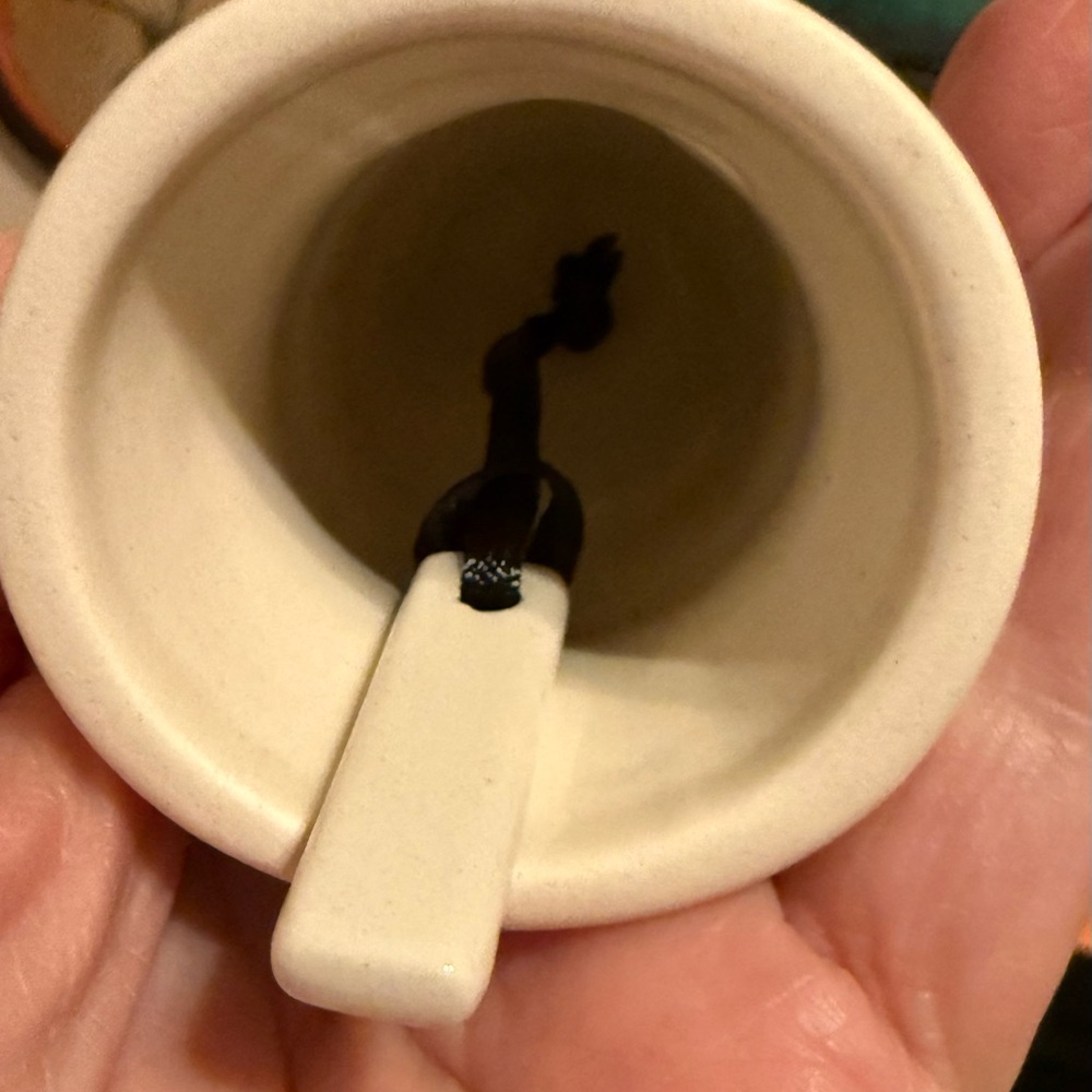 Ceramic bell - Heartful Home - by Tracy Pesche -Grandma -black white pink 3” New - Picture 3 of 10